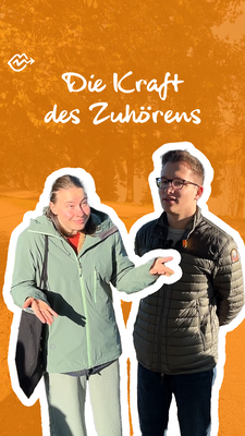 Zuhören lohnt sich - nicht nur am Welttag des Stotterns Startbild eines Kurzvideos mit dem Titel "Die Kraft des Zuhörens"